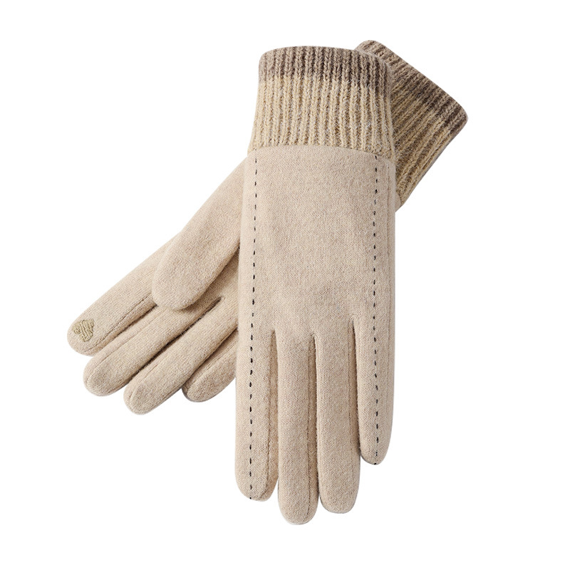 New winter gloves women outdoo - Wool Glove Lined ulasan dan harga