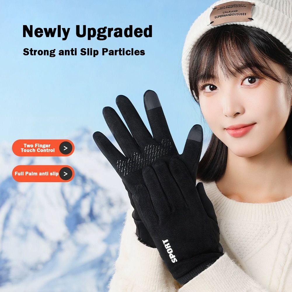 Driving Mittens Fleece Lining  - Leather Driving Glove ulasan dan harga