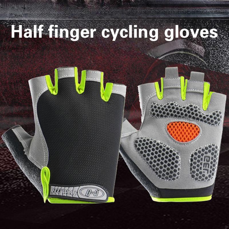 Unisex Half Finger Cycling Glo - Cycling Glove Padded ulasan dan harga