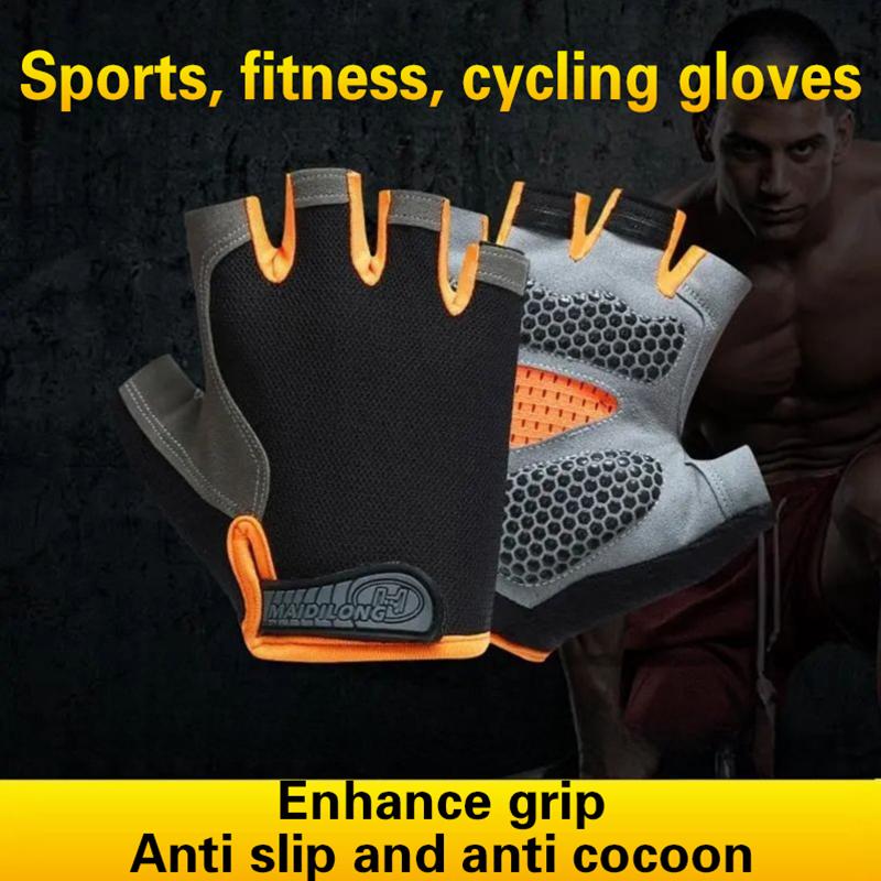 Unisex Half Finger Cycling Glo - Cycling Glove Padded ulasan dan harga